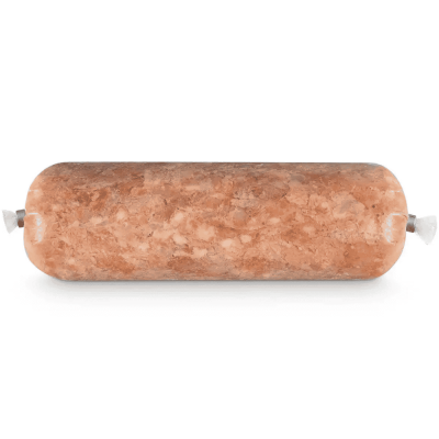 Rindereuter Frostfutter für Hunde  in der Wurstverpackung