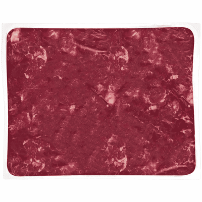 Rindermuskelfleisch in Stücken Frostfutter für Hunde in der Päckchenverpackung