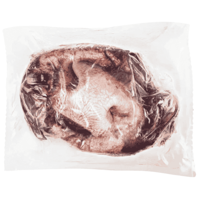 Rindernasen mit Fell Frostfutter für Hunde in der Päckchenverpackung