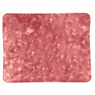 Rindertatar Frostfutter für Hunde und Katzen in der Päckchenverpackung