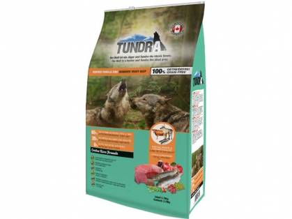 Tundra Rentier, Forelle & Rind Hundefutter trocken