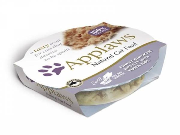 Applaws Natural Cat Food Katzenfutter mit Hühnchen & Thunfischrogen 10 x 60 g Applaws Natural Cat Food Katzenfutter mit Hühnchen & Thunfischrogen 10 x 60 g