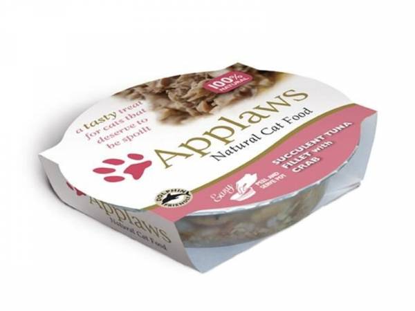Applaws Natural Cat Food Katzenfutter mit Thunfischfilet & Krabben 10 x 60 g Applaws Natural Cat Food Katzenfutter mit Thunfischfilet & Krabben 10 x 60 g