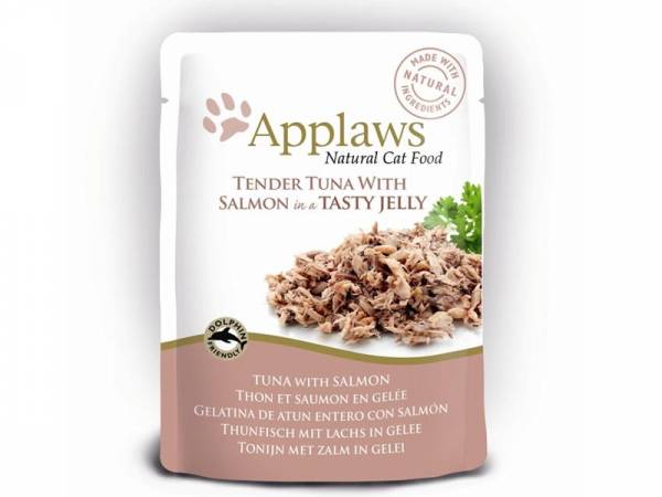 Applaws Katzenfutter mit Thunfisch & Lachs in Gelee 16 x 70 g Applaws Katzenfutter mit Thunfisch & Lachs in Gelee 16 x 70 g