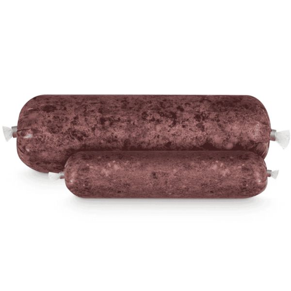 BARF-Menü Rind & Fisch Frostfutter für Hunde und Katzen in der Wurstverpackung BARF-Menü Rind & Fisch Frostfutter für Hunde und Katzen in der Wurstverpackung