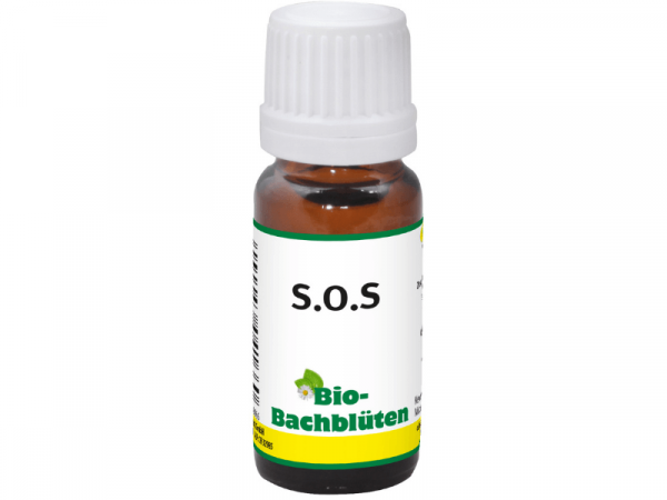 Bio-Bachblüten S.O.S Futterergänzung für Hunde, Katzen und Pferde 10 ml