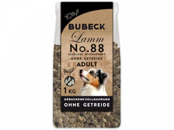 Bubeck Adult No. 88 Hundefutter trocken mit Lammfleisch, Kartoffel und Amaranth 1 kg