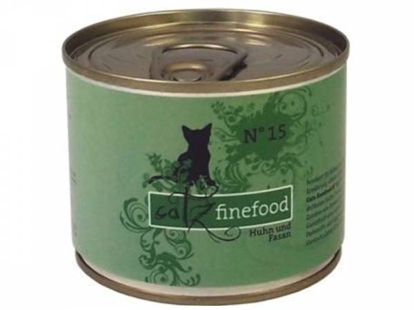 Catz finefood No. 15 Huhn & Fasan Katzennassfutter 200 g Catz finefood No. 15 Huhn & Fasan Katzennassfutter 200 g