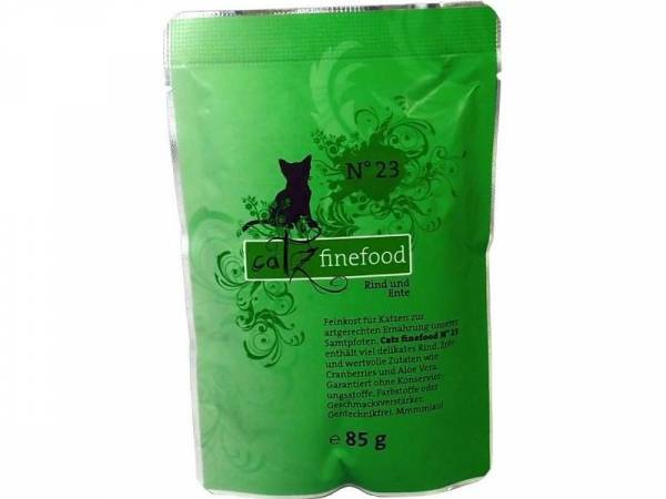 Catz finefood No. 23 Rind & Ente Katzennassfutter Catz finefood No. 23 Rind & Ente Katzennassfutter