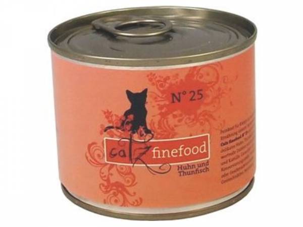 Catz finefood No. 25 Huhn & Thunfisch Katzennassfutter 200 g Catz finefood No. 25 Huhn & Thunfisch Katzennassfutter 200 g