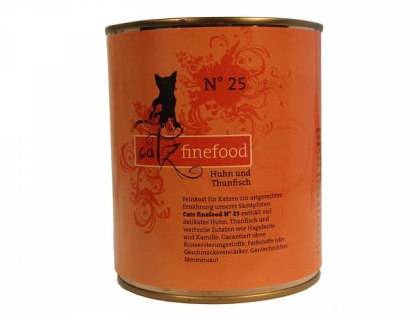 Catz finefood No. 25 Huhn & Thunfisch Katzennassfutter 800 g Catz finefood No. 25 Huhn & Thunfisch Katzennassfutter 800 g