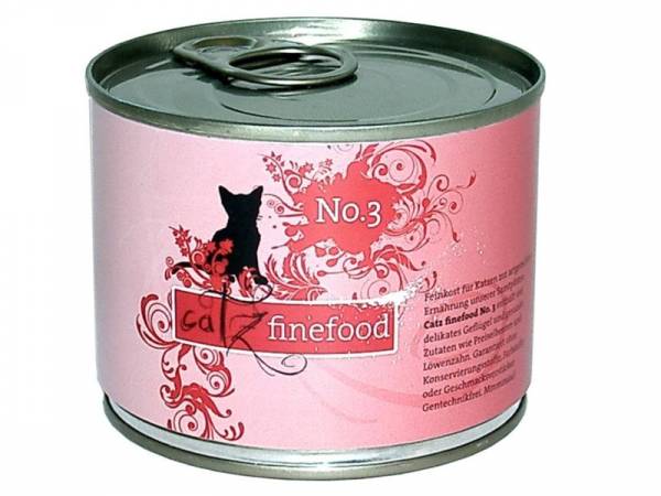 Catz finefood No. 3 Geflügel Katzennassfutter 200 g Catz finefood No. 3 Geflügel Katzennassfutter 200 g