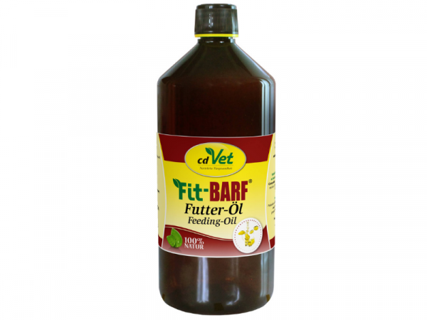 cdVet Fit-BARF Futter-Öl für Hunde und Katzen 1 Liter