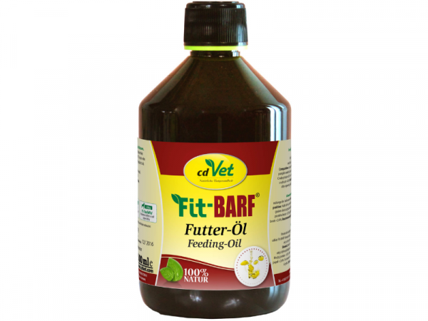 Fit-BARF Futter-Öl für Hunde und Katzen 500 ml