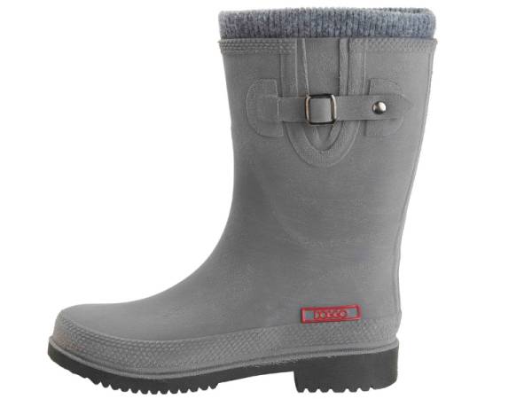 DOGGO Lotte Brushed Regenstiefel grau mit Warmfutter
