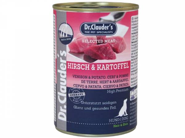 Dr. Clauder`s Selected Meat Hirsch & Kartoffel Hundefutter 400 g