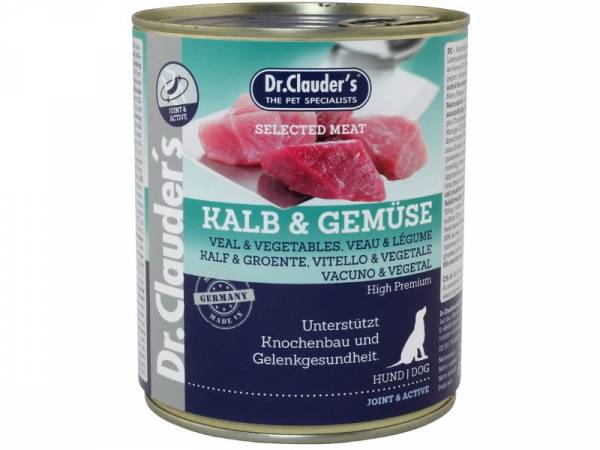 Dr. Clauder`s Selected Meat Kalb & Gemüse Hundefutter 800 g