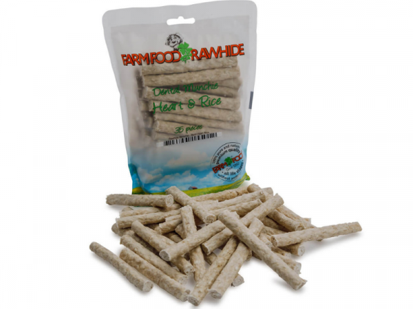 Farm Food Rawhide® Dental Munchie Rinderherz & Reis 35 Stück