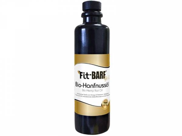 Fit-BARF Gold Bio-Hanfnussöl für Hunde und Katzen 200 ml