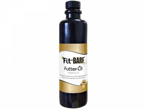 Fit-BARF Gold Futter-Öl für Hunde und Katzen 200 ml