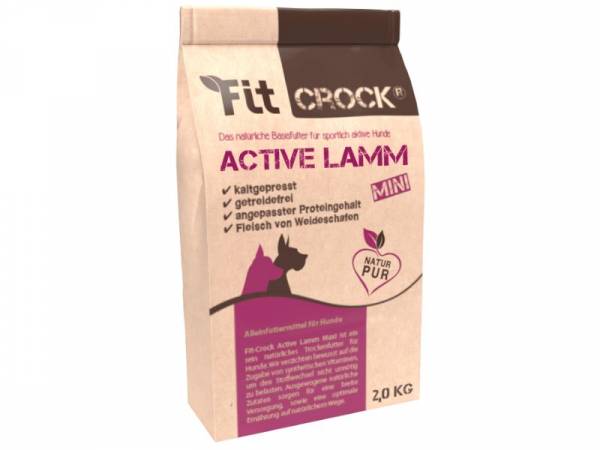 Fit-Crock Active Lamm Mini Hundefutter 2 kg