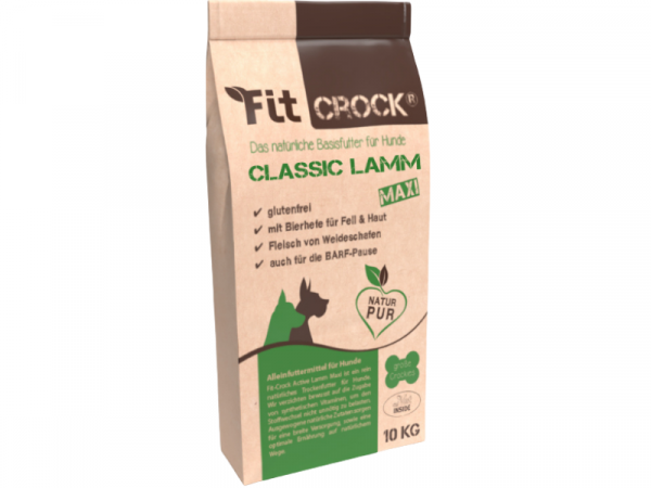 cdVet Fit-Crock Classic Lamm Maxi Hundefutter 10 kg