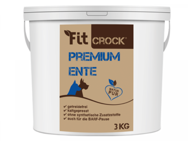 Fit-Crock Premium Ente Hundefutter 3 kg