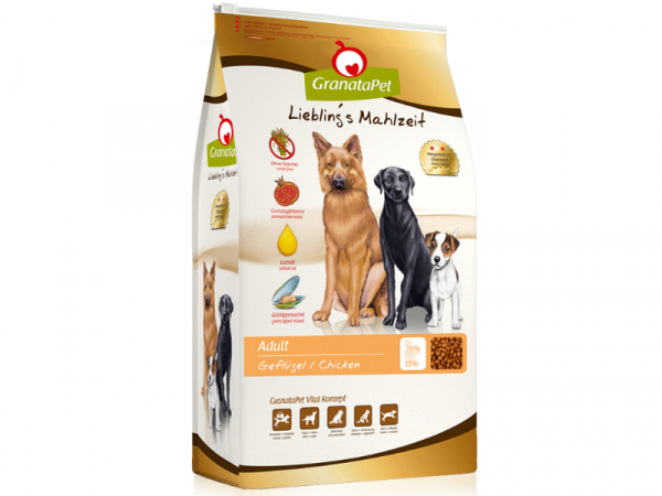 GranataPet Lieblings Mahlzeit Adult Hundefutter mit Geflügel 10 kg