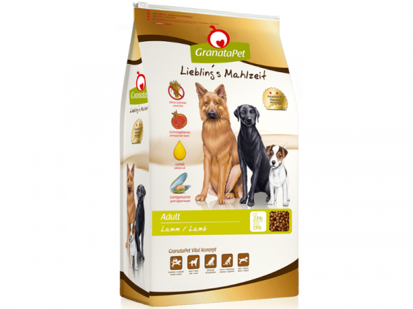 GranataPet Lieblings Mahlzeit Adult Hundefutter mit Lamm 10 kg