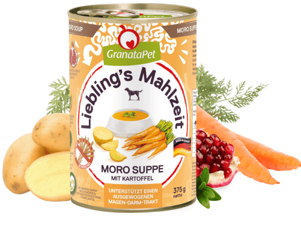 Lieblings Mahlzeit Moro Suppe für Hunde 375 g Dose