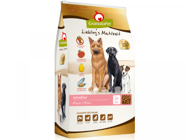 GranataPet Lieblings Mahlzeit Sensitive Hundefutter mit Fisch 4 kg