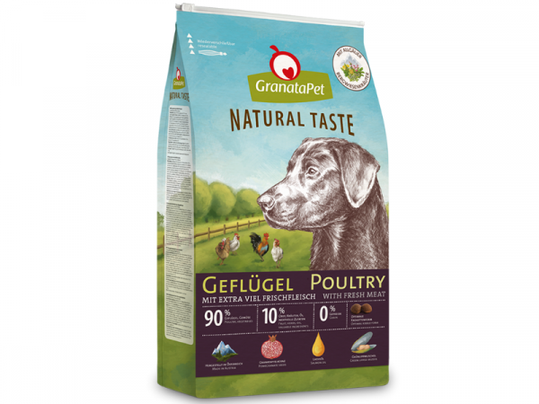GranataPet Natural Taste Geflügel Hundefutter trocken 12 kg