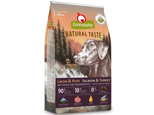GranataPet Natural Taste Lachs & Pute Hundefutter trocken 12 kg