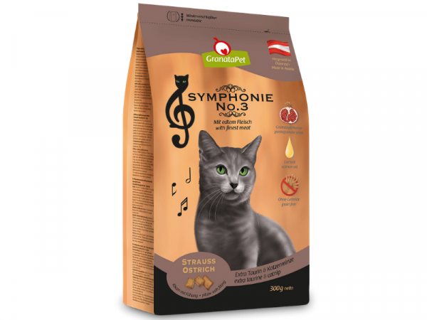 GranataPet Symphonie No. 3 Strauß Katzenfutter trocken