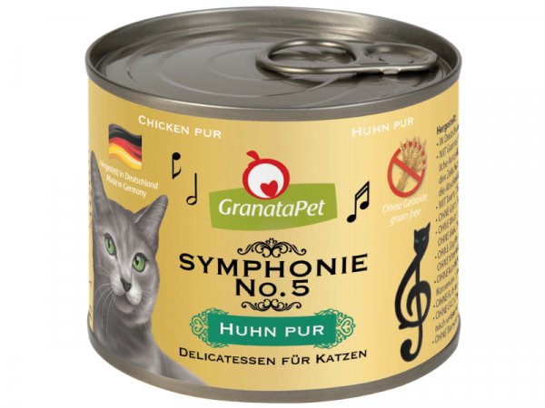 GranataPet Symphonie Nr. 5 Katzenfutter mit Huhn Pur