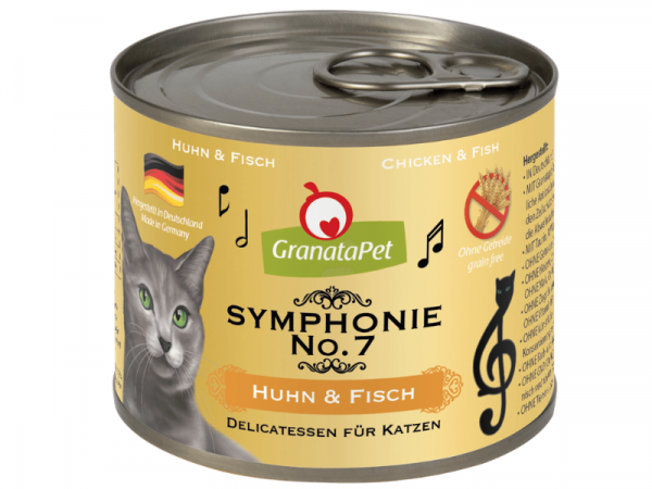 GranataPet Symphonie Nr. 7 Katzenfutter mit Huhn & Fisch