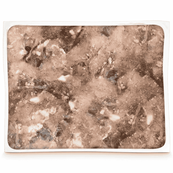 Grüner Pansen vom Rind gewolft Frostfutter für Hunde in der Päckchenverpackung