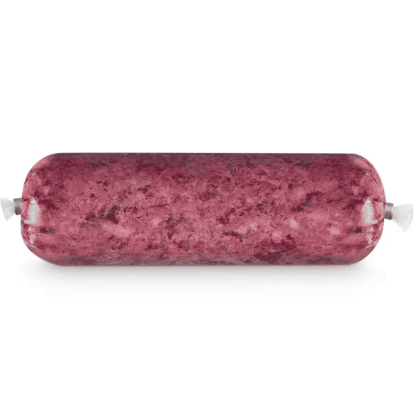 Huhn-Rind-Mix Frostfutter für Hunde in der Wurstverpackung