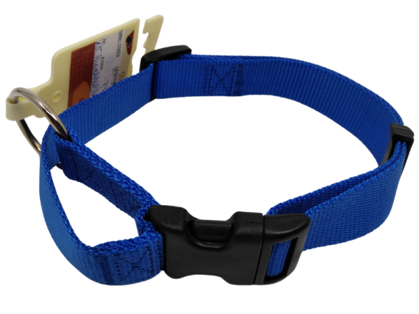 Hundehalsband blau mit Clickverschluss