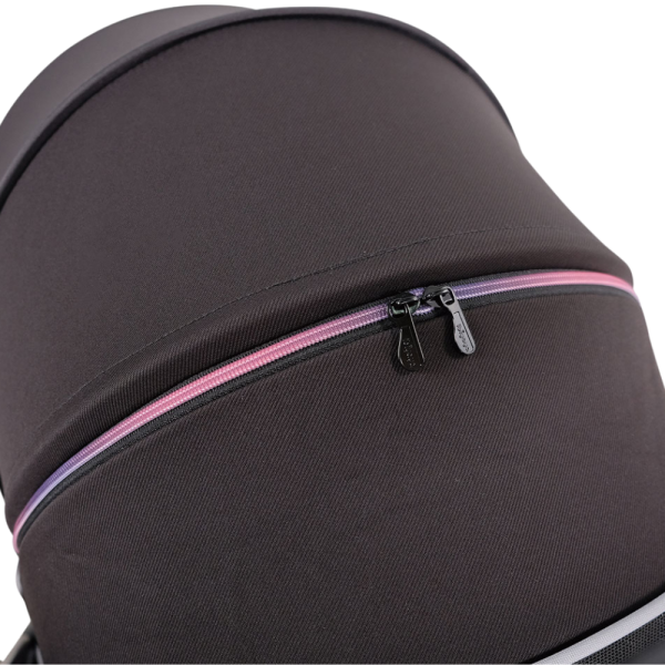 Ibiyaya® Retro Luxe Black Prism Hundebuggy schwarz Verdeck geschlossen