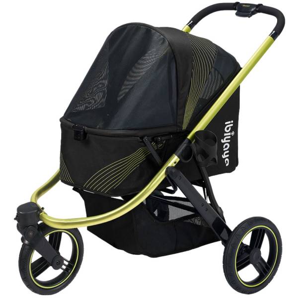 Ibiyaya® The Beast Jet Black Hundebuggy schwarz