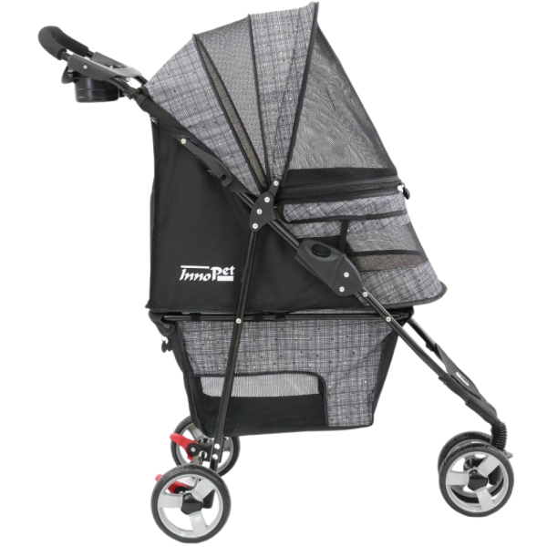 InnoPet® Avenue Hundebuggy für kleine Hunde grau gemustert