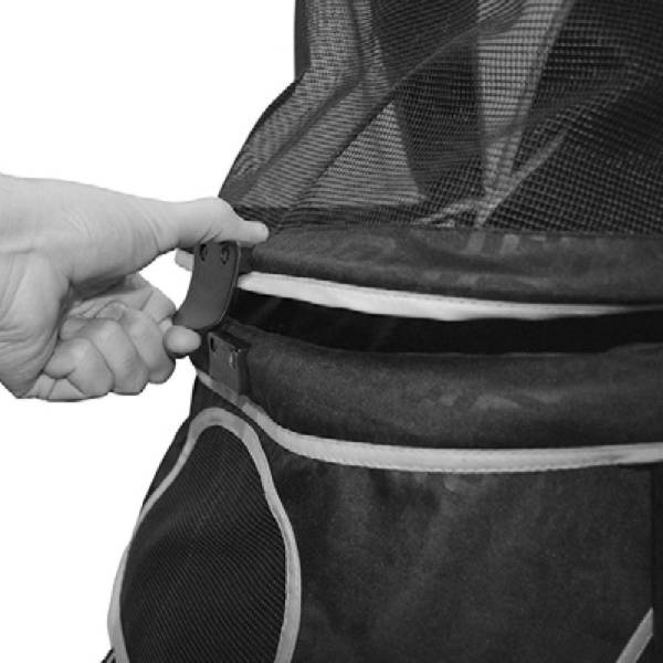 InnoPet® Monaco Hundebuggy schwarz für kleine Hunde