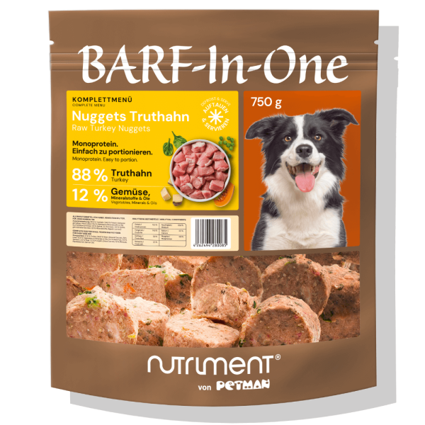 Nutriment BARF-In-One Truthahn Komplettmenü Hund Nutriment BARF-In-One Truthahn Komplettmenü Hund