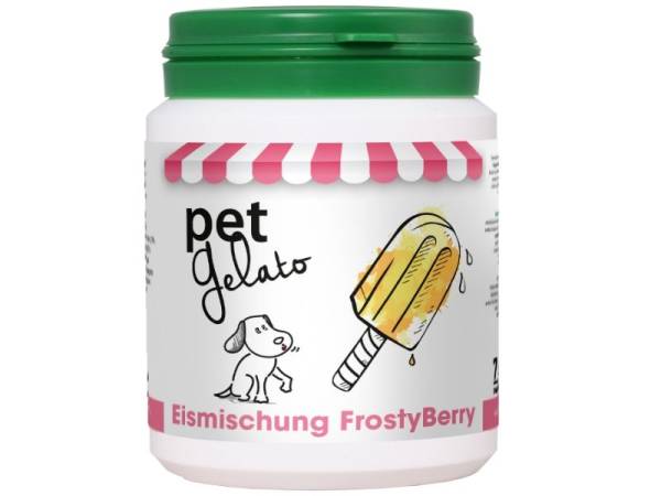 petGelato FrostyBerry Hundeeis Pulver  in der 132 g Dose