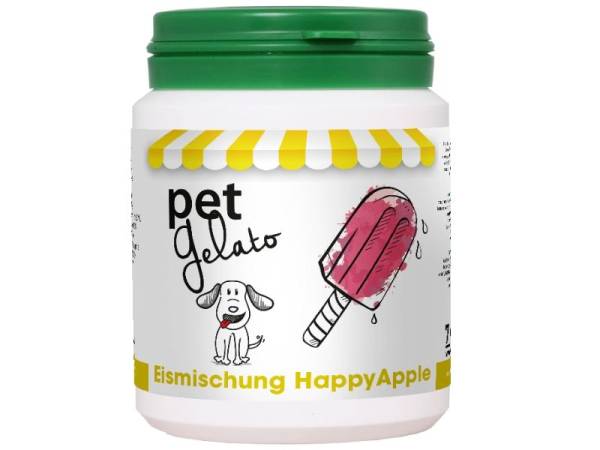 petGelato HappyApple Hundeeis Pulver in der 132 g Dose