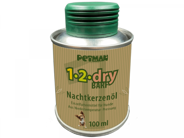 Petman 1-2-dry BARF Nachtkerzenöl für Hunde 100 ml