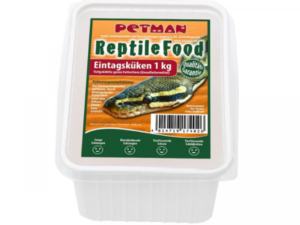 Petman Eintagsküken Großpackung Reptilien-Frostfutter 5 x 1 kg