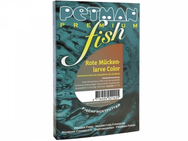 Petman Premium fish Rote Mückenlarve Color Fisch-Frostfutter 15 x 100 g