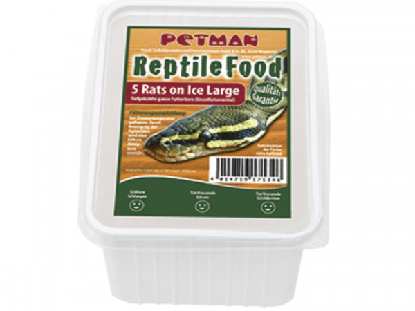 Petman Rats on Ice Ratte Large Reptilien-Frostfutter 2 x 5 Stück